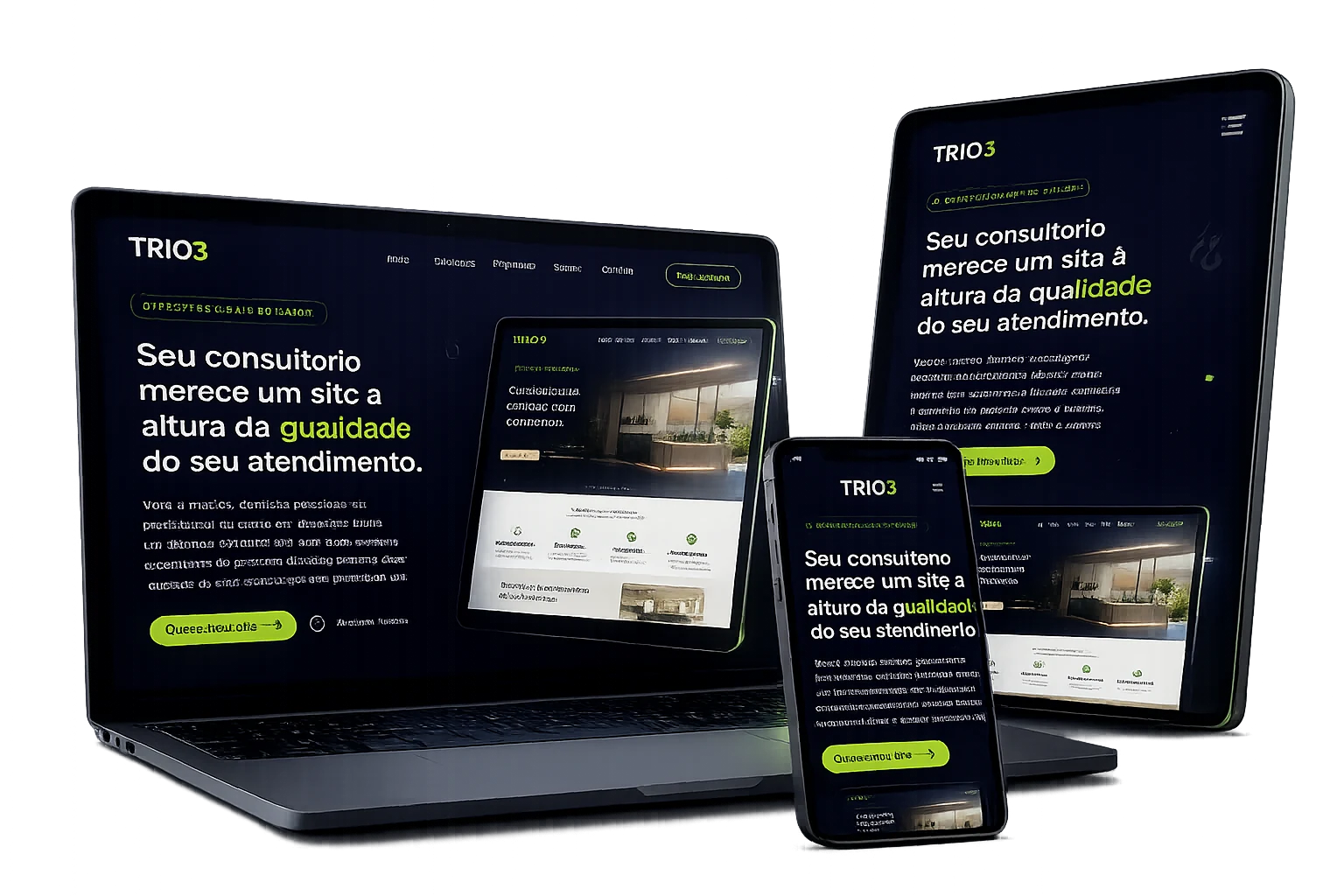 Mockup TRIO3 — Saúde